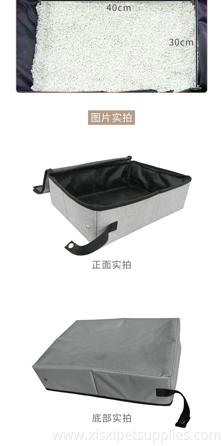 stocked collapsible waterproof travel cat litter box enclosure easy clean
